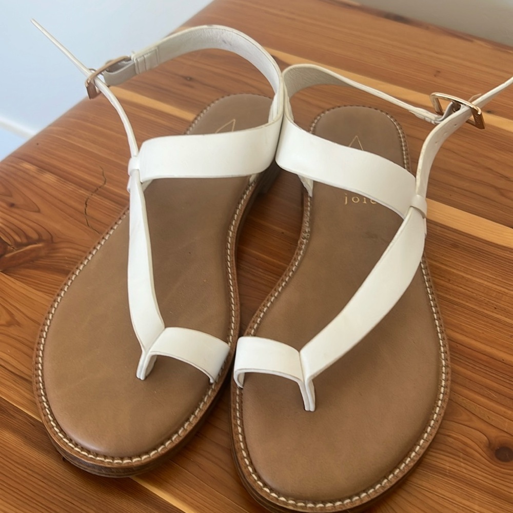 White sandals